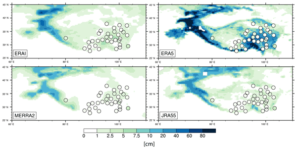 TC - Evaluation of snow depth and snow cover over the Tibetan