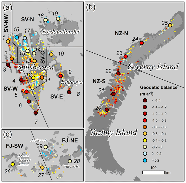 TC - Relations - Accelerating retreat and high-elevation thinning